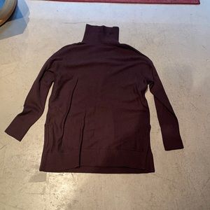 Eggplant tunic style turtleneck